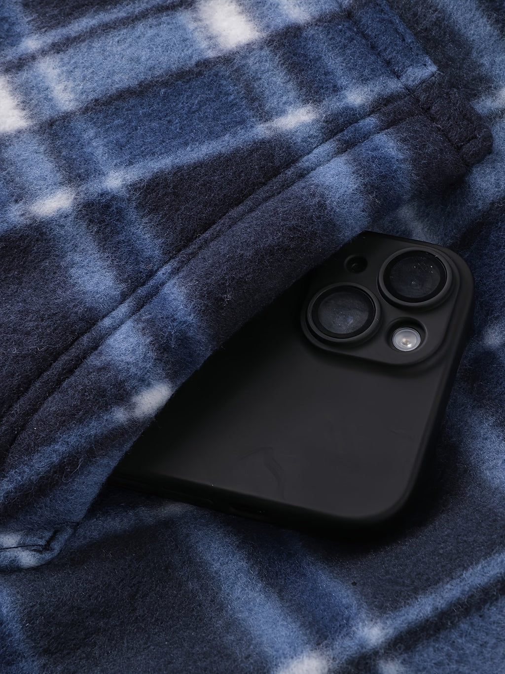 Men's Plush-Lined Zip-Up Hooded Jacket in Solid or Plaid