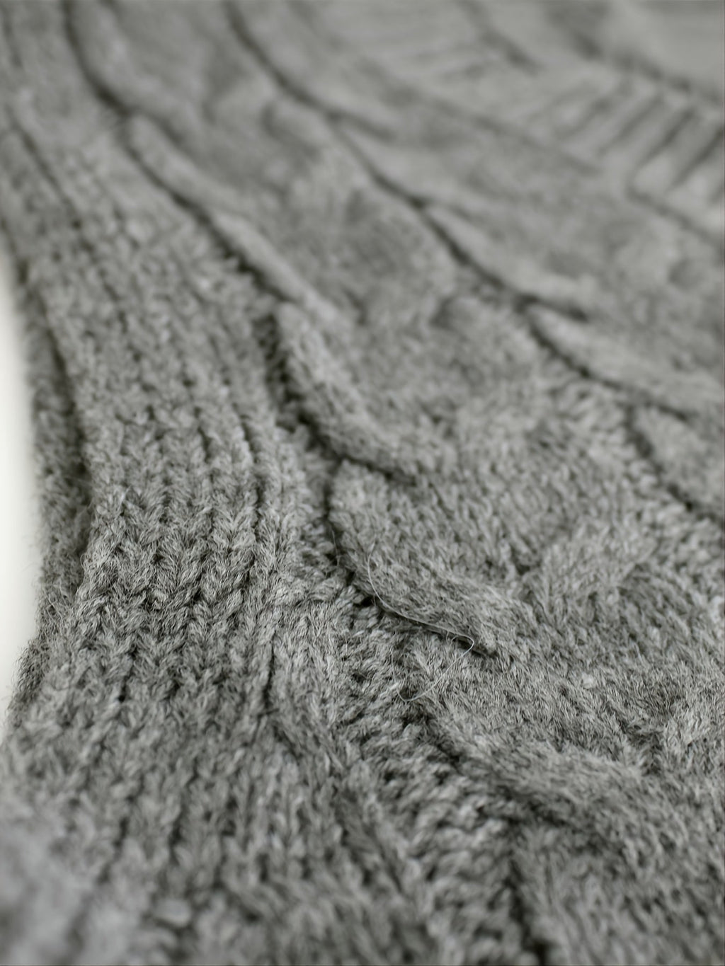 Women's Cable-Knit V-Neck Sweater Vest in a Relaxed Fit