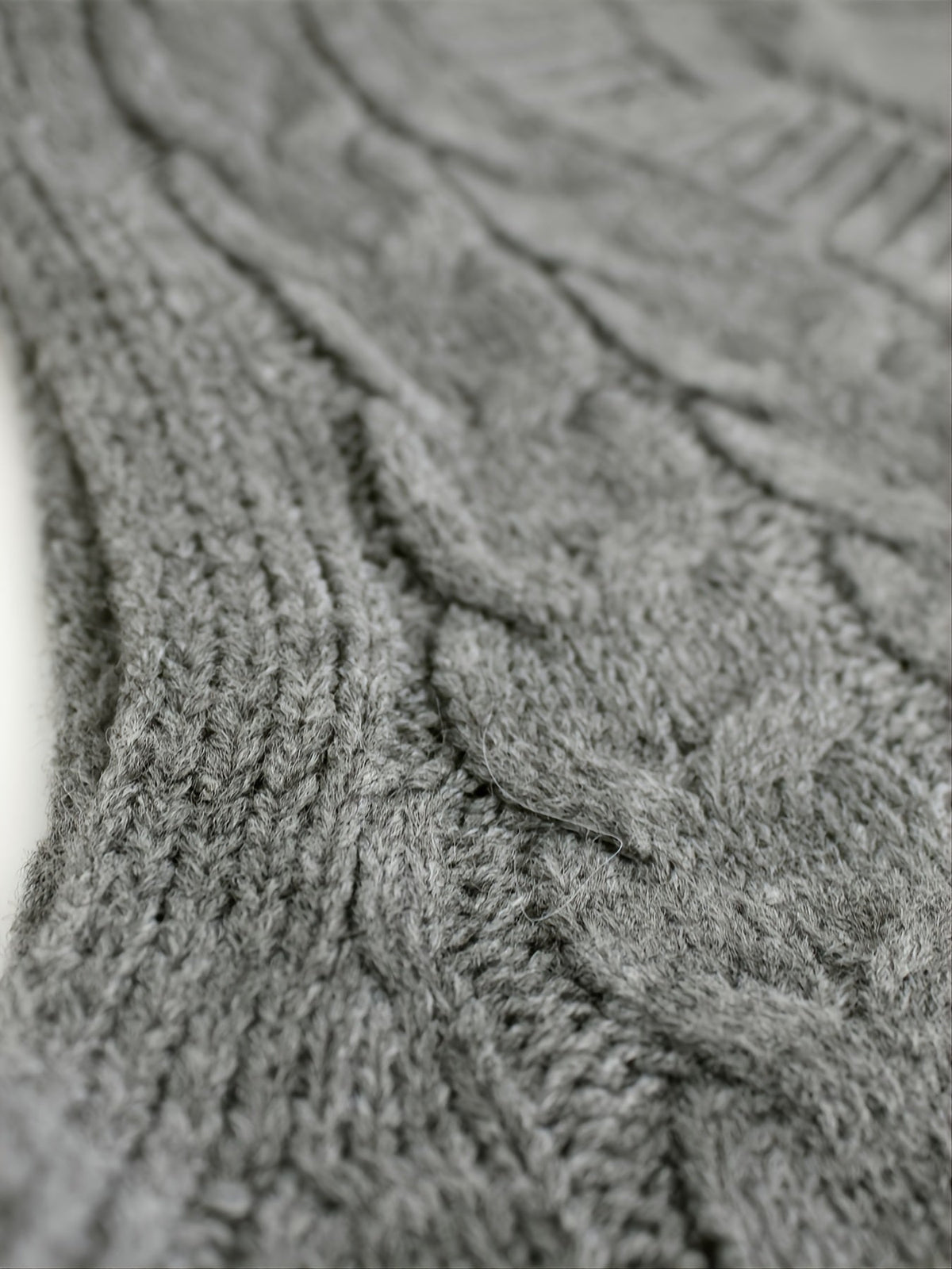 Women's Cable-Knit V-Neck Sweater Vest in a Relaxed Fit