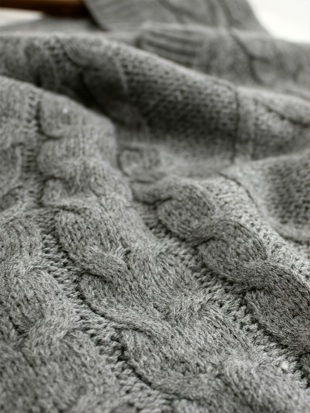 Women's Cable-Knit V-Neck Sweater Vest in a Relaxed Fit