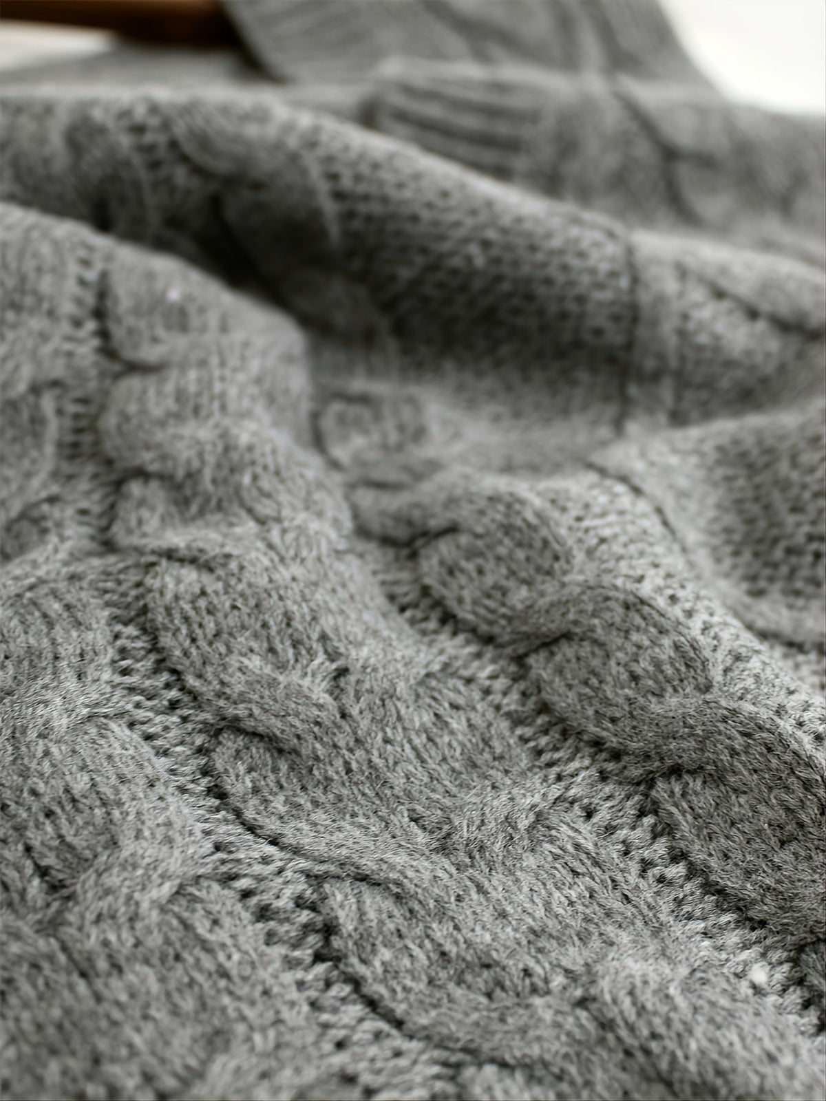 Women's Cable-Knit V-Neck Sweater Vest in a Relaxed Fit