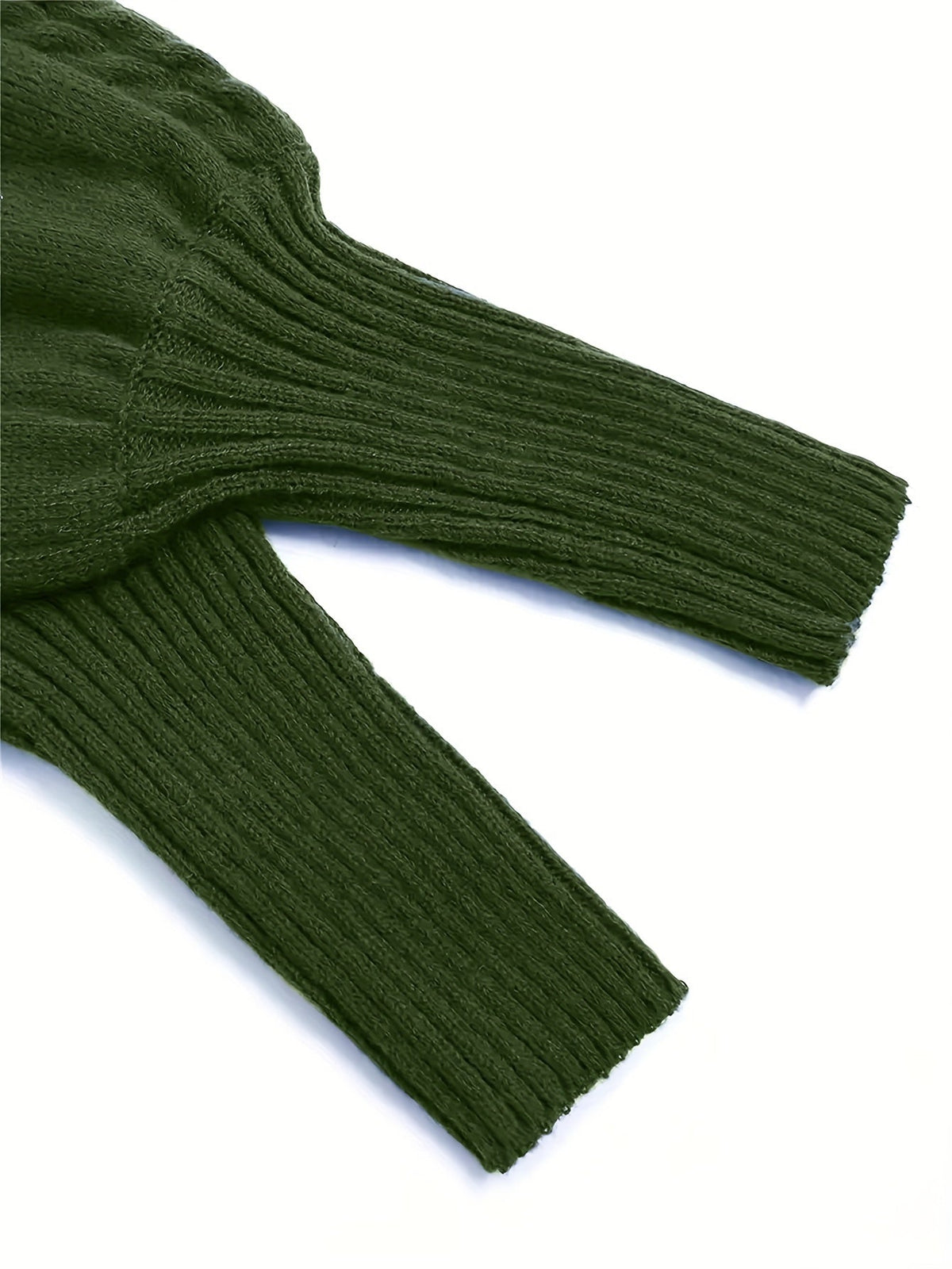 Women's Easy-Drape Cable-Knit Sweater with Half-High Collar