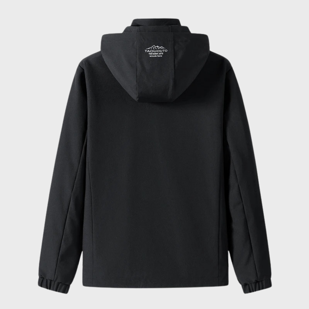 Men's Hooded Insulated Commuter Jacket with Smooth Shell