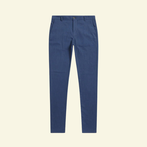 Men's Dressy Tapered Pants with Light Sheen and Stretch