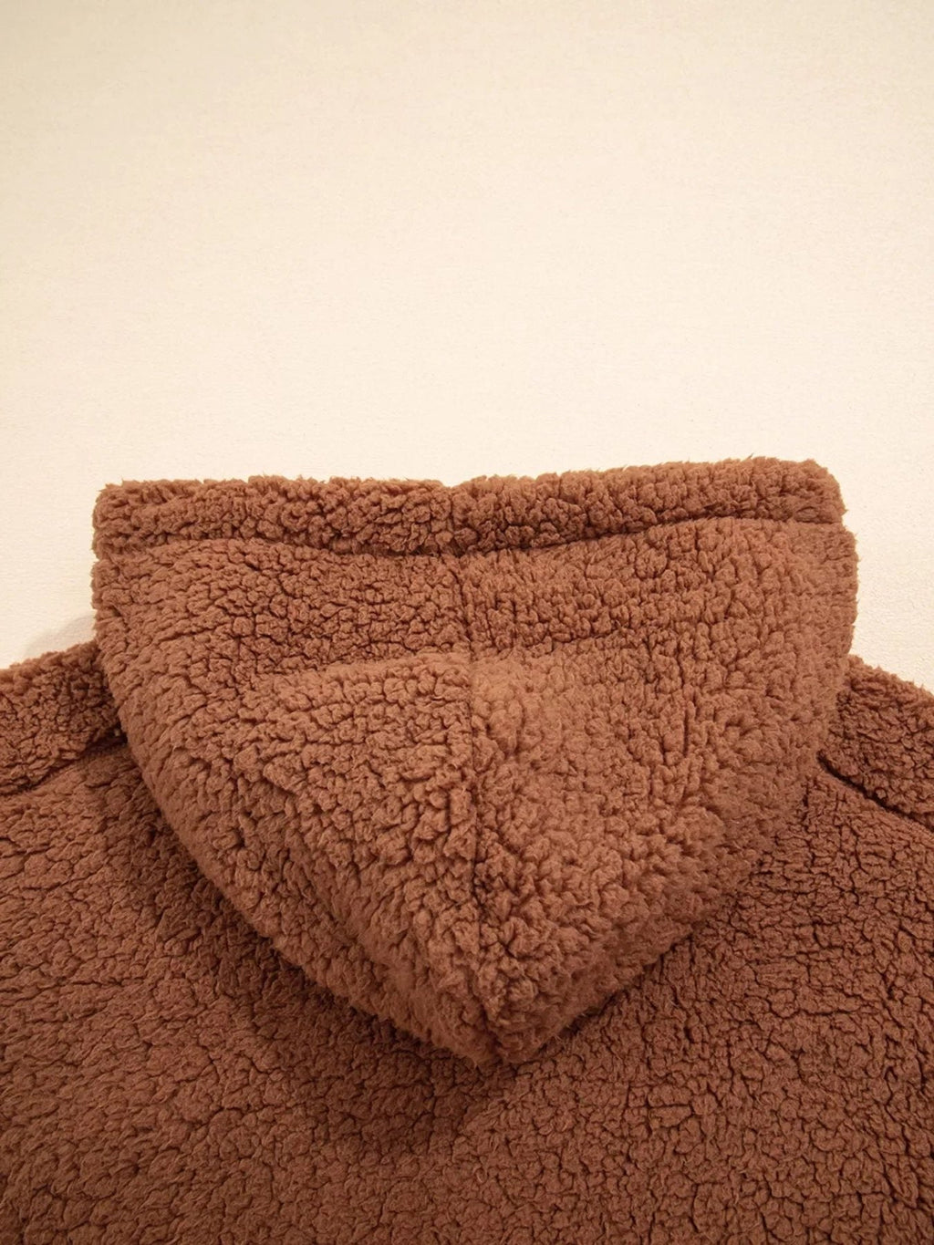 Women's Plush Teddy Zip-Up Jacket with Relaxed Oversized Fit