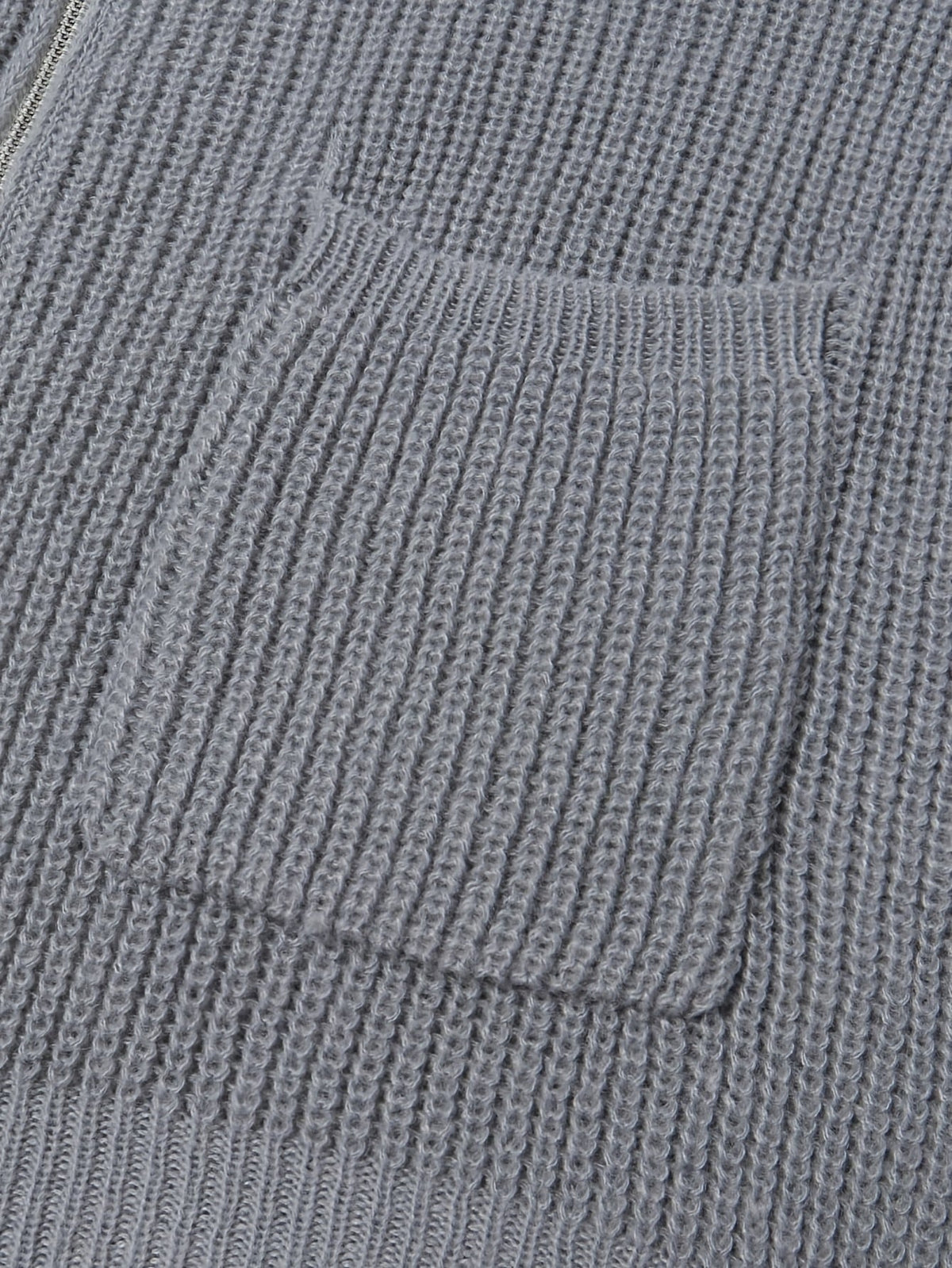 Men's Soft Textured Zip-Front Knit Cardigan in Relaxed Fit