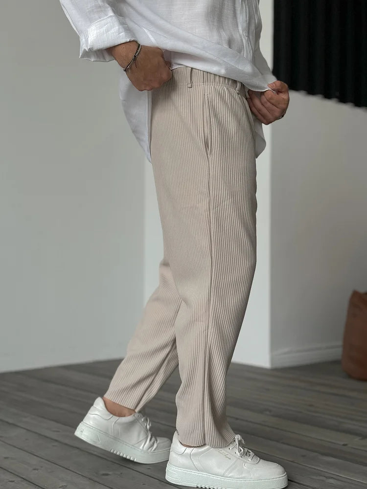 Men's Pull-On Wide-Leg Streetwear Pants