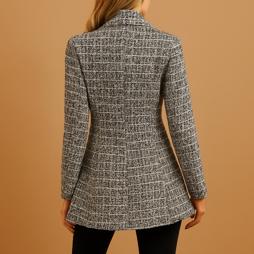 Women's All-Over Print Tailored Blazer with Classic Lapels