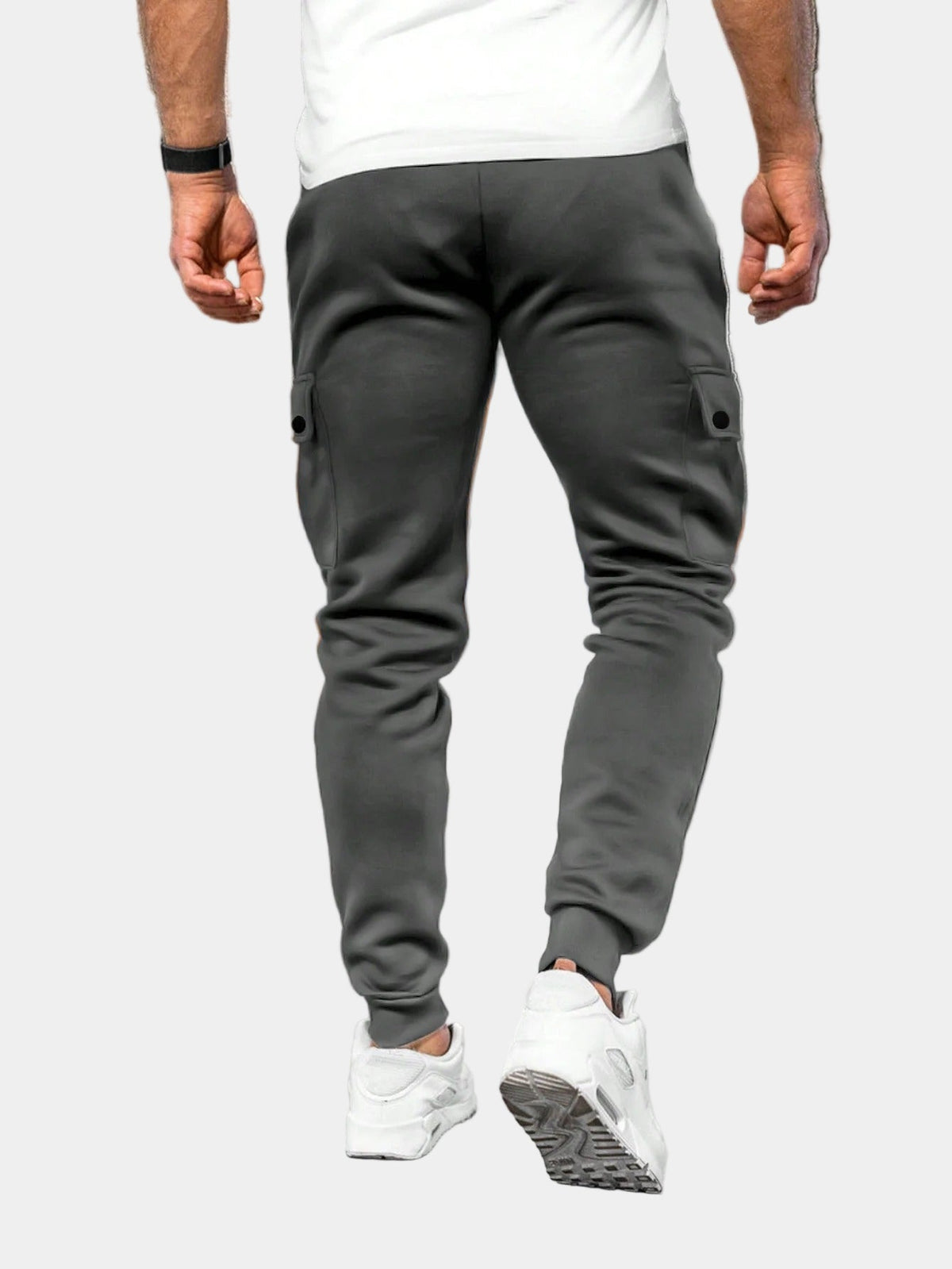 Men's Soft Tapered Joggers with Flap Cargo Pockets
