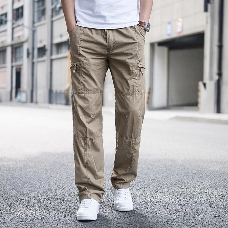 Men's Relaxed Flex Cargo Pants with Adjustable Waistband
