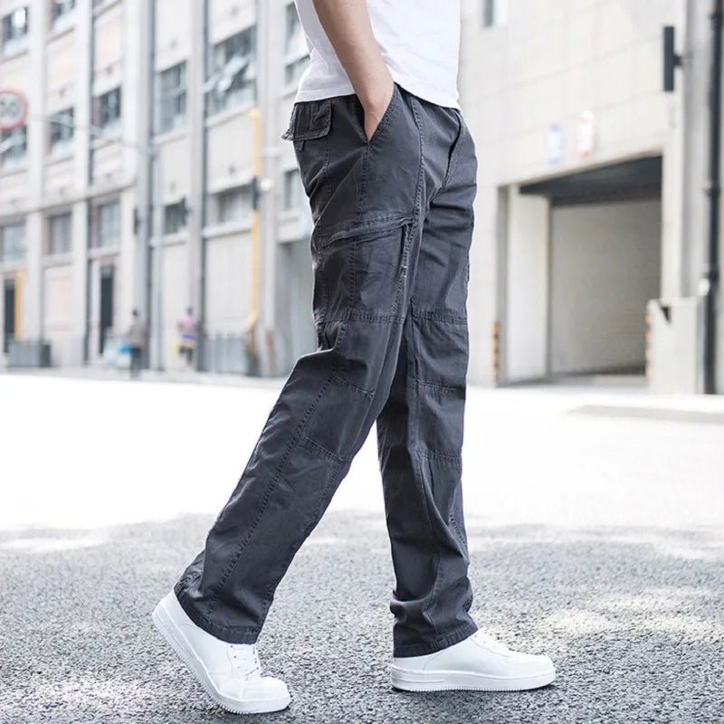 Men's Relaxed Flex Cargo Pants with Adjustable Waistband