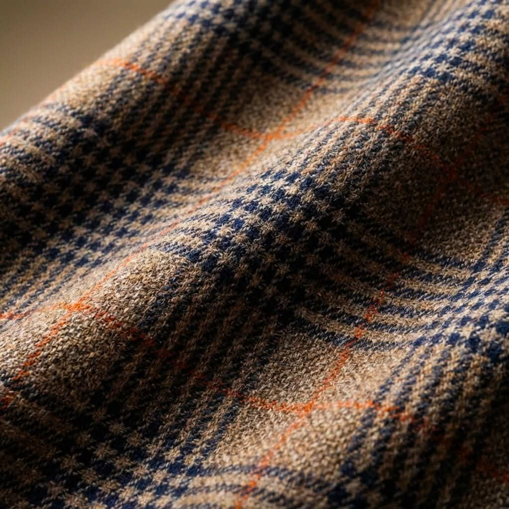 Men's Houndstooth Two-Button Sport Coat in a Mid-Weight Blend