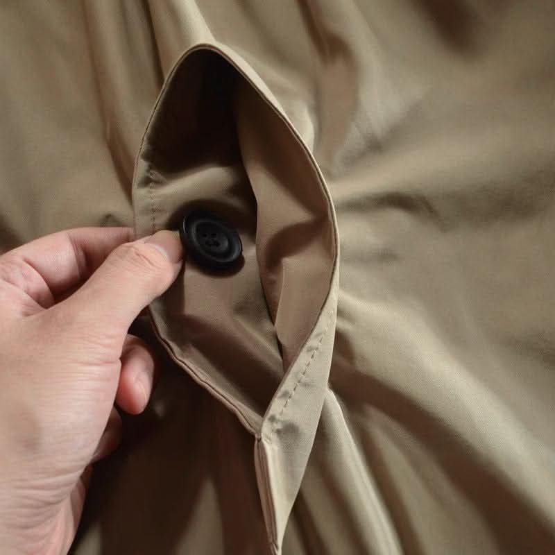 Men's Balmacaan Trench Coat for Rainy Commutes