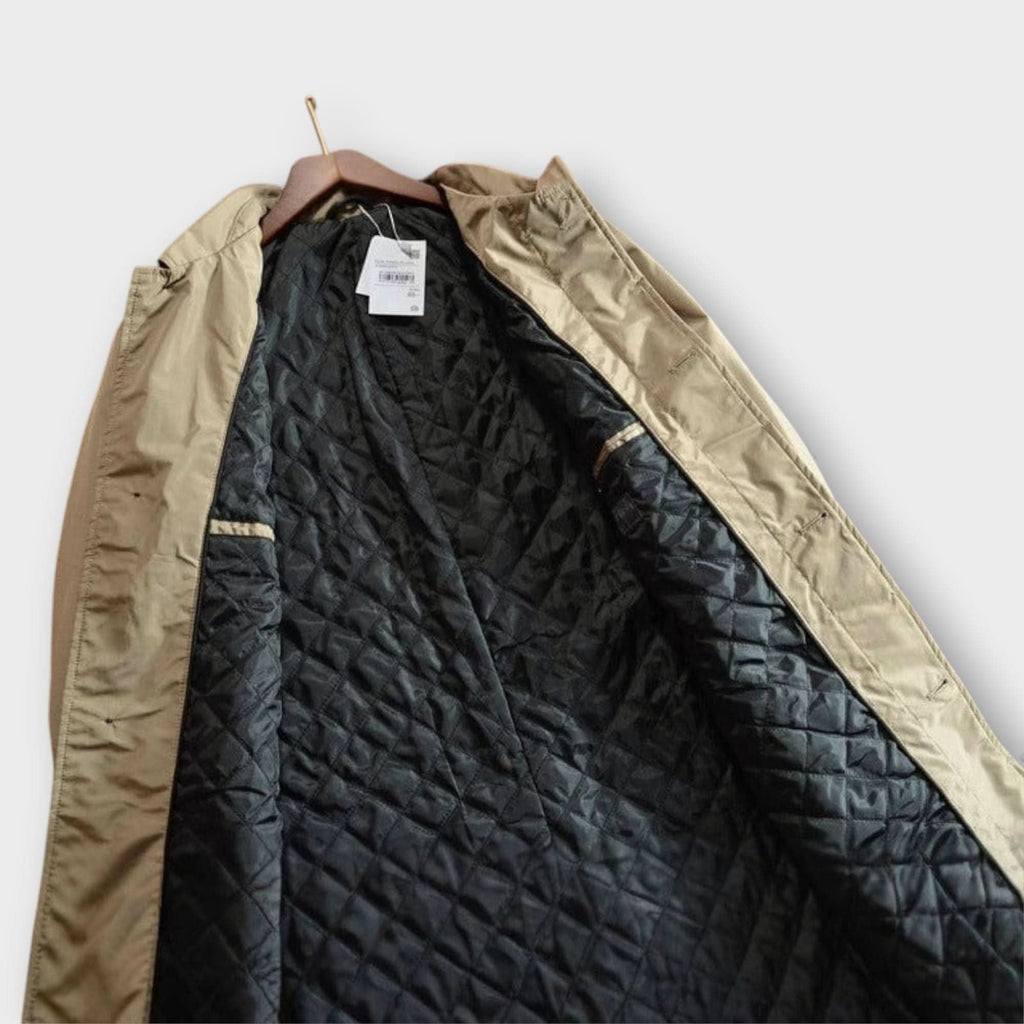 Men's Balmacaan Trench Coat for Rainy Commutes