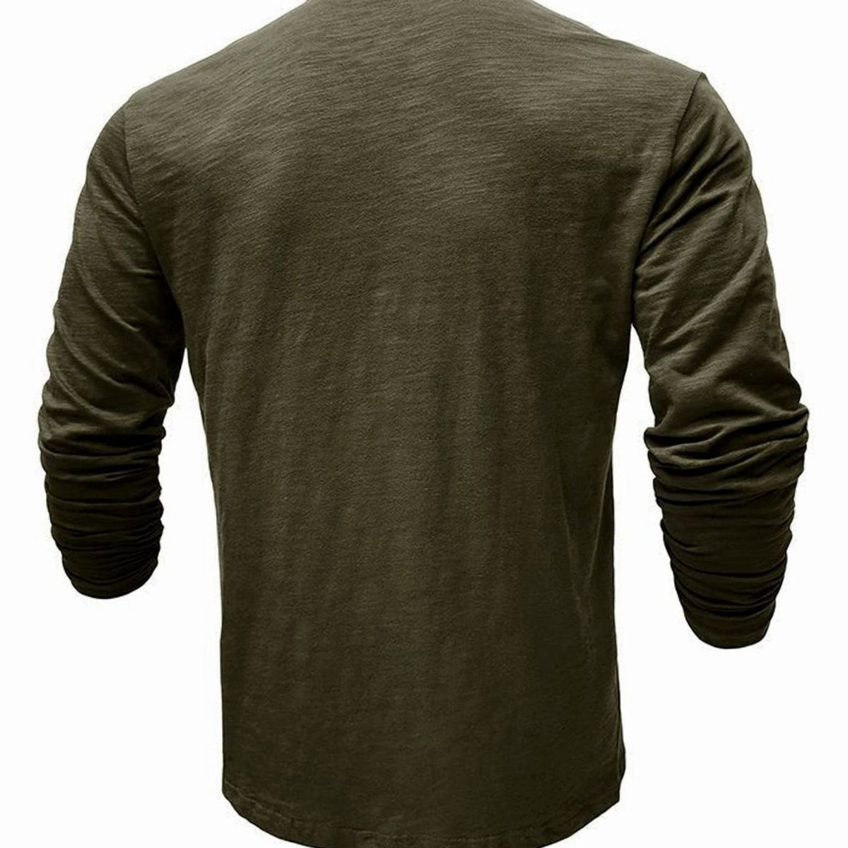Men's Long-Sleeve Button Henley Shirt in Soft Fabric