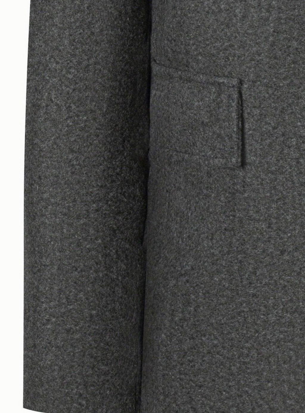 Men's Structured Wool Topcoat for Office and Weekend