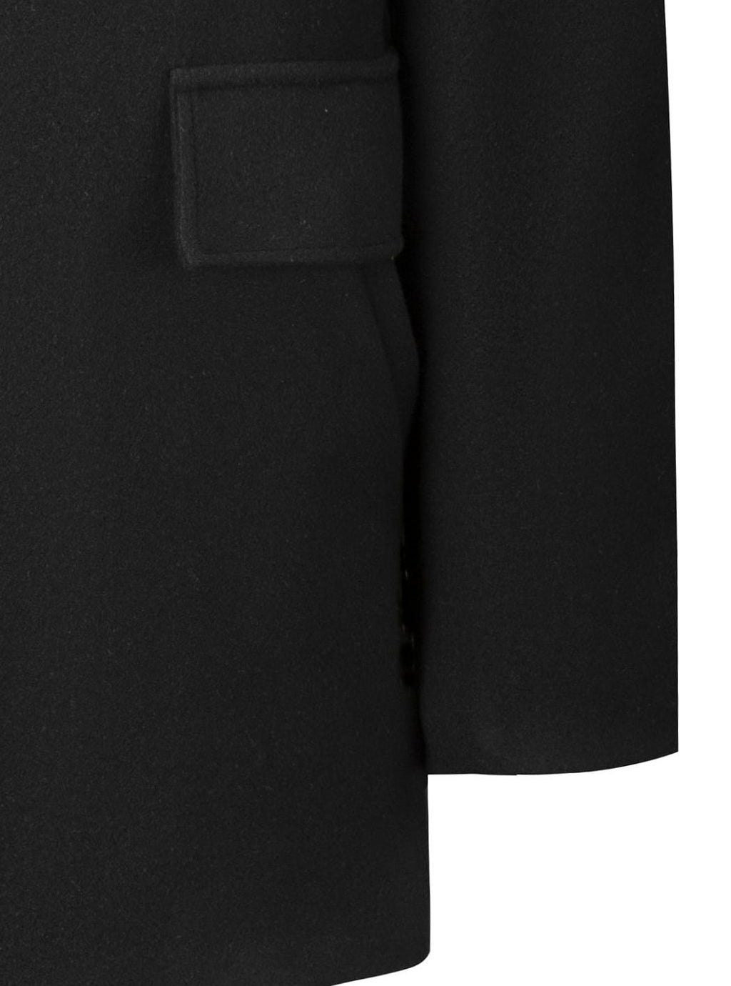 Men's Structured Wool Topcoat for Office and Weekend