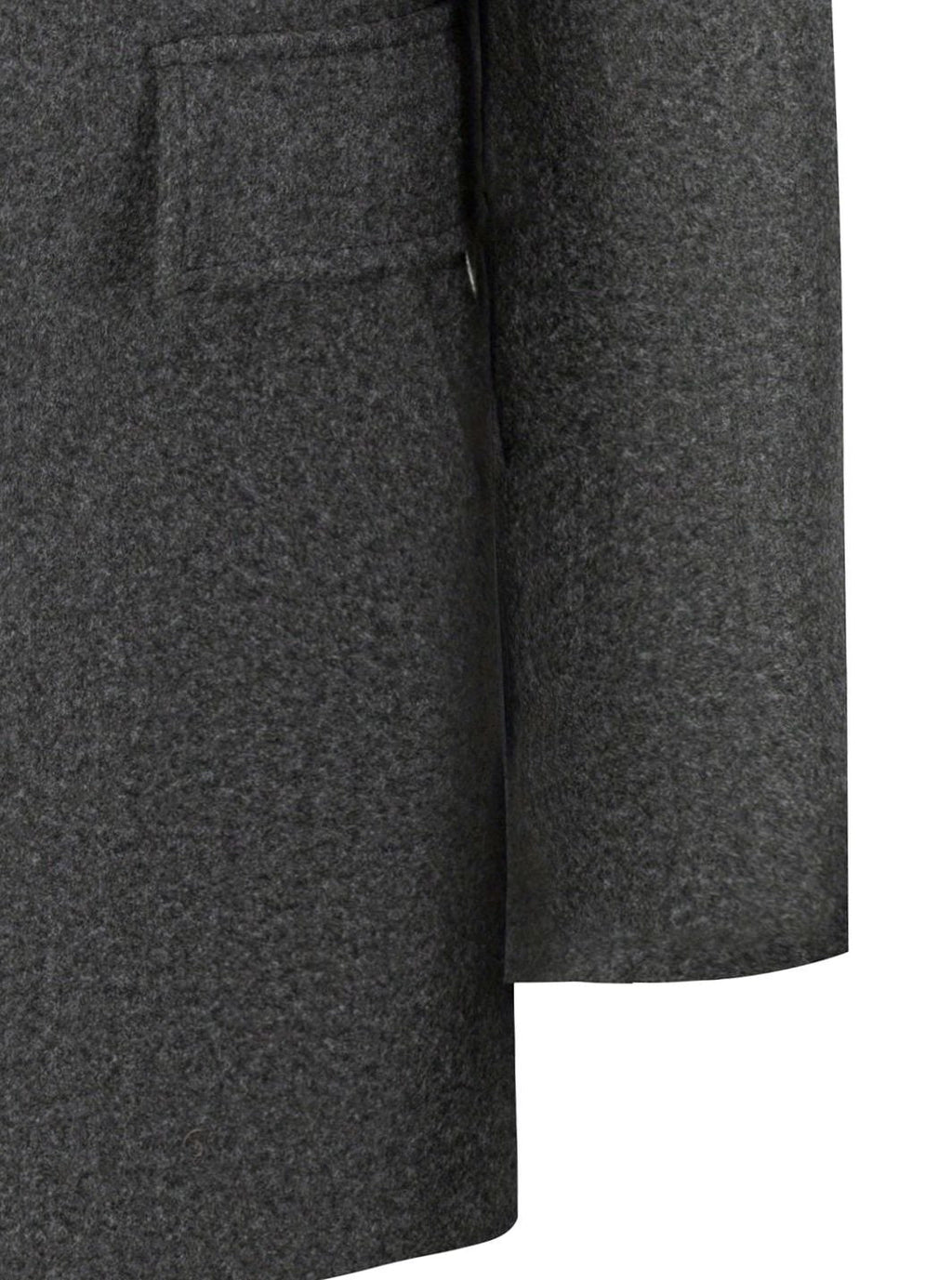 Men's Structured Wool Topcoat for Office and Weekend
