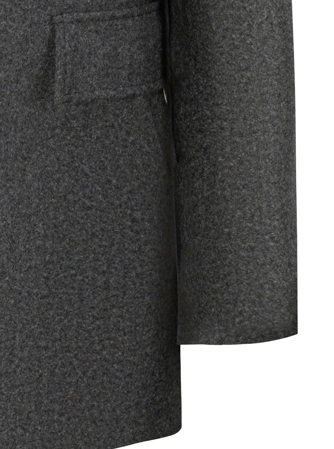 Men's Structured Wool Topcoat for Office and Weekend