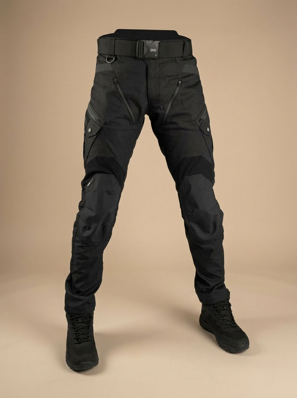Men's Water-Repellent Work Pants with Multiple Cargo Pockets