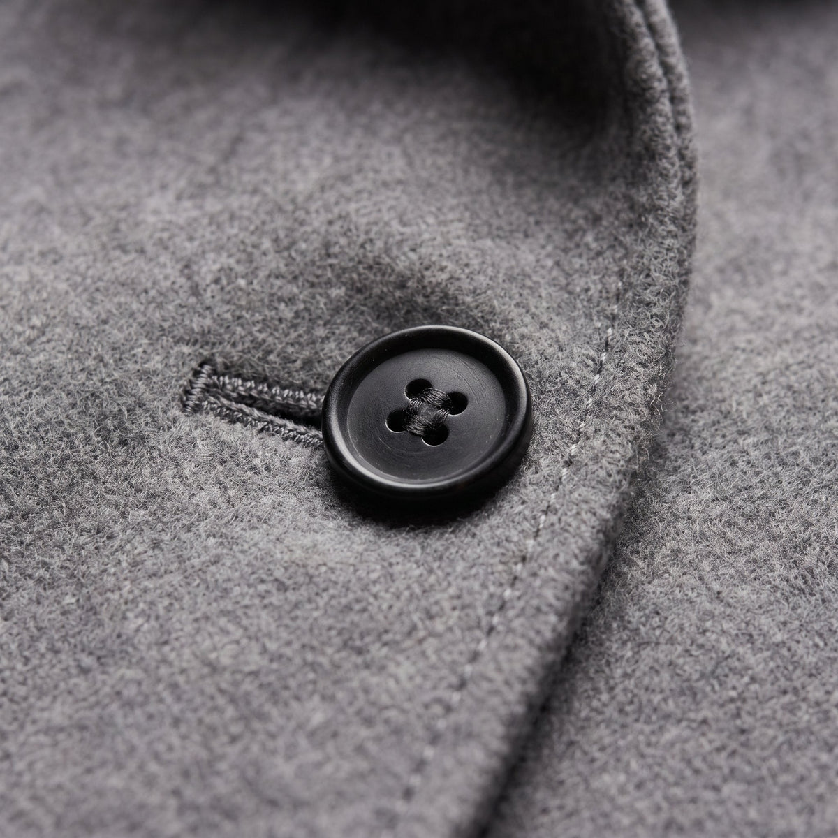 Women's Straight-Cut Wool-Style Button-Up Everyday Coat