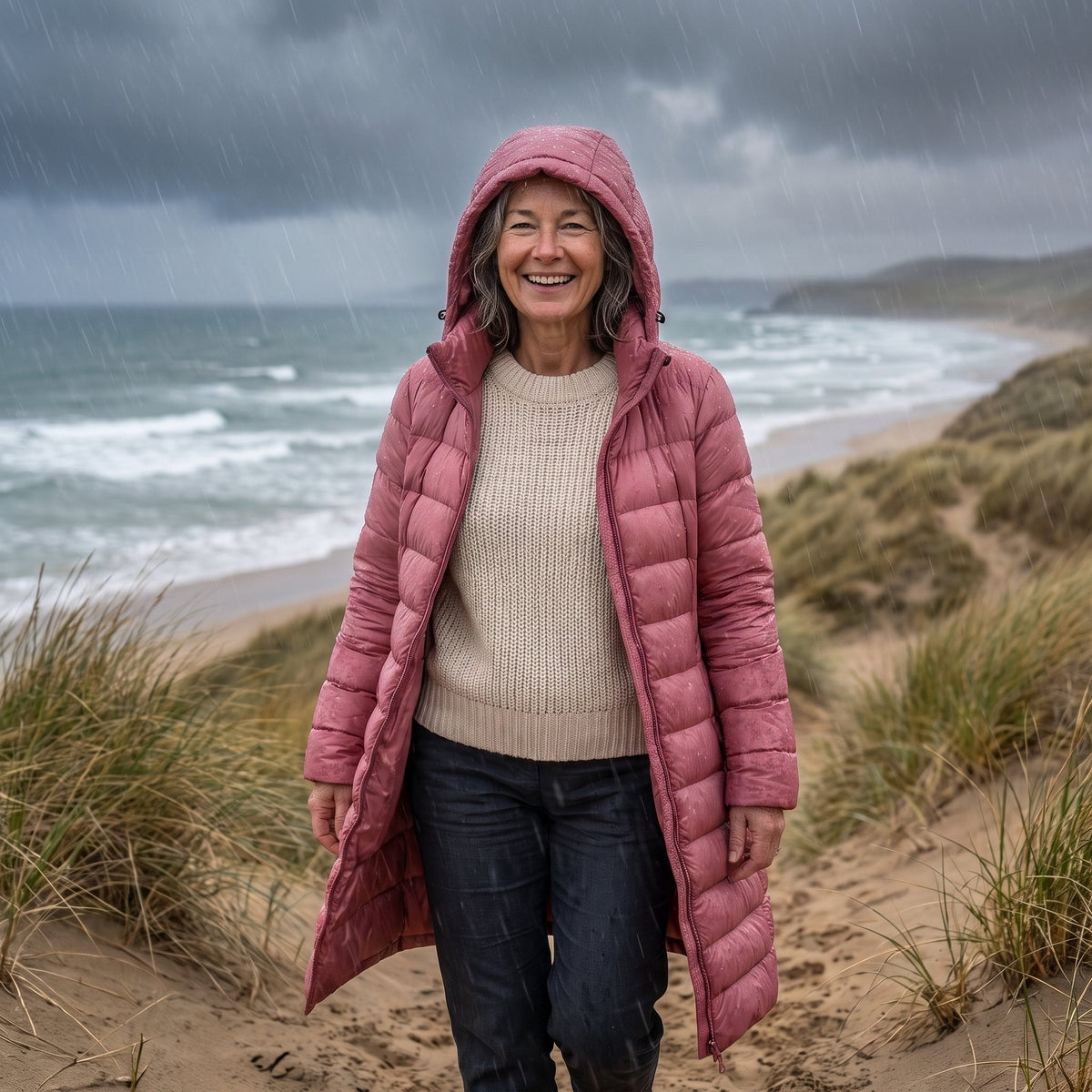 Women's Featherweight Tailored Down Jacket for Changeable Weather