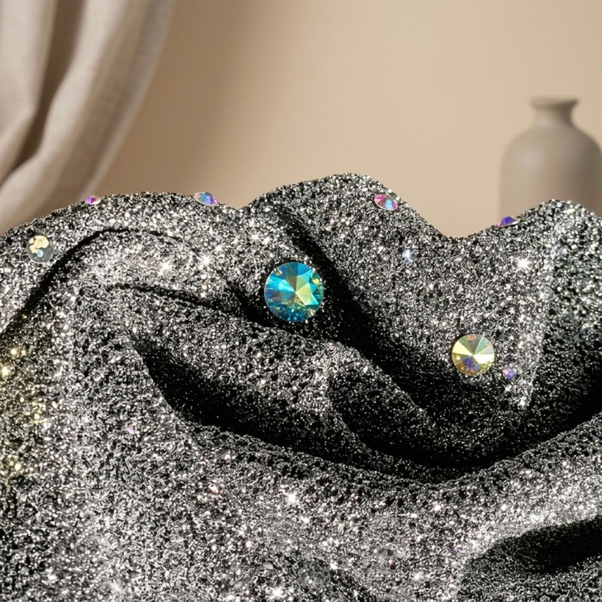 Women's Relaxed-Fit V-Neck Sequin Holiday Mini Dress