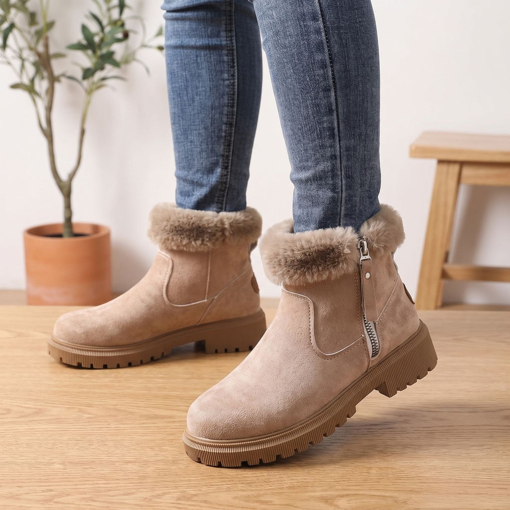 Women's Icy-Weather Waterproof Booties with Deep Lug Tread